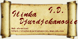 Ilinka Đurđekanović vizit kartica